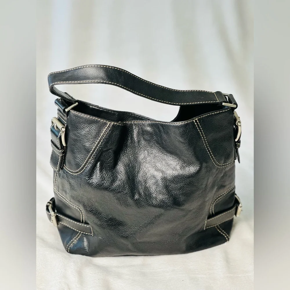 Michael Kors Black Leather Shoulder Bag